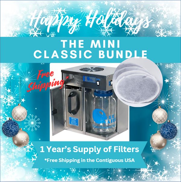 Mini Classic Countertop Water Distiller plus free year's supply of filters